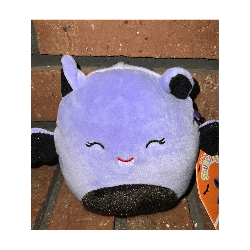 Squishmallows Joldy the Bat Purple Black Glitter 5 Inch Halloween Plush 2023 NWT